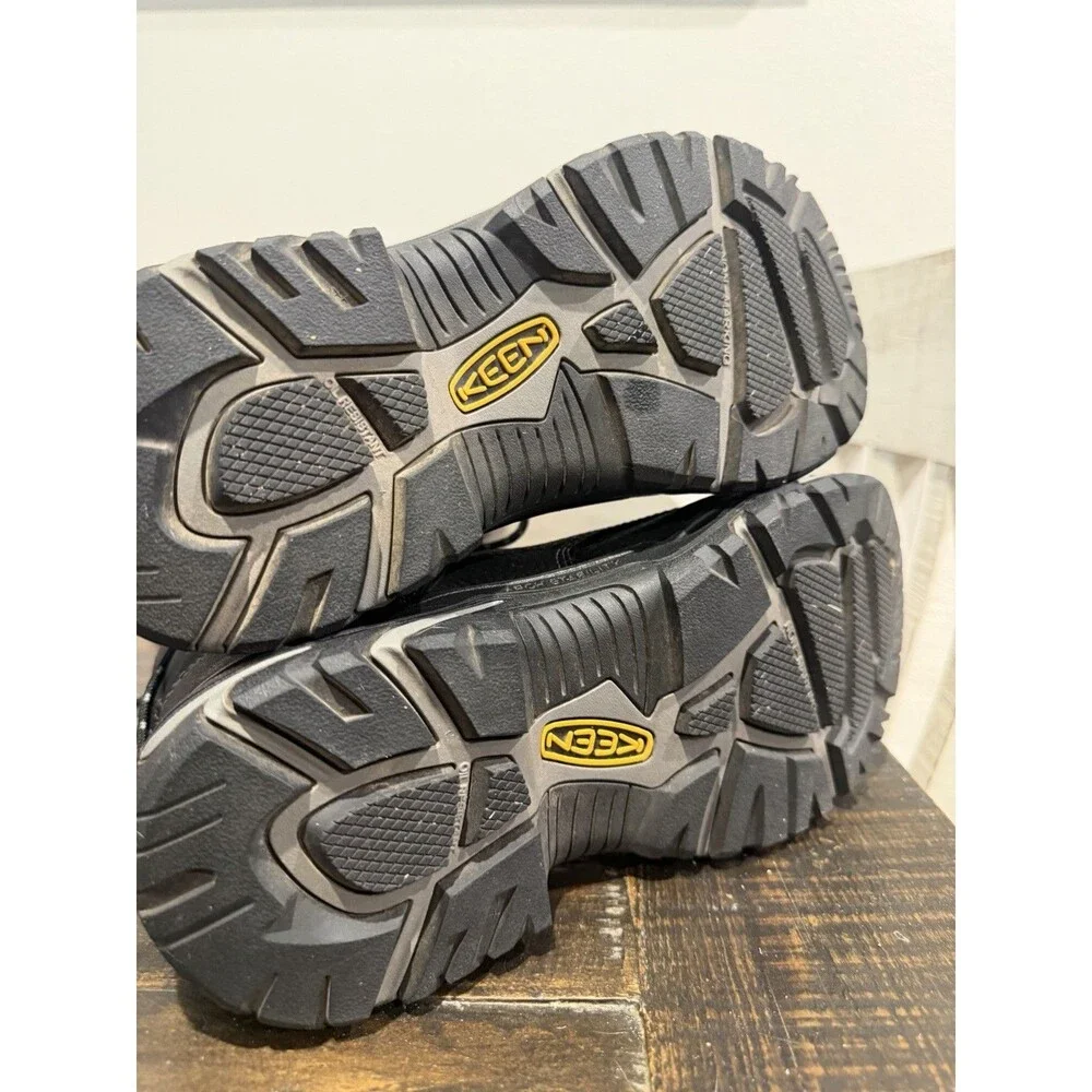 KEEN Men's Steel Toe Work Boots Black 9D EH ASTM F2413-11 1016778